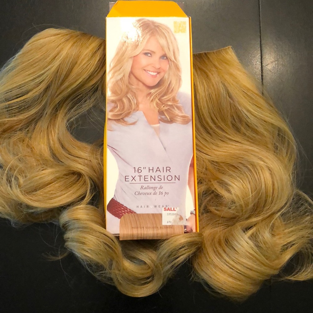 Hair2Wear 16” hair extension medium golden blonde